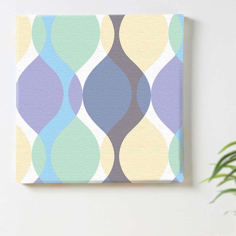 Nordic Curved Art 57cm x Large Made in Stylish Interior Living Room Fabric Panel, 57cm, Size, Japan, Poster, Decor, Redecoration, Pastel, Modern,