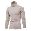 Maglioni semplici da uomo casual tinta unita alla moda da uomo, comodi maglioni da uomo a collo alto