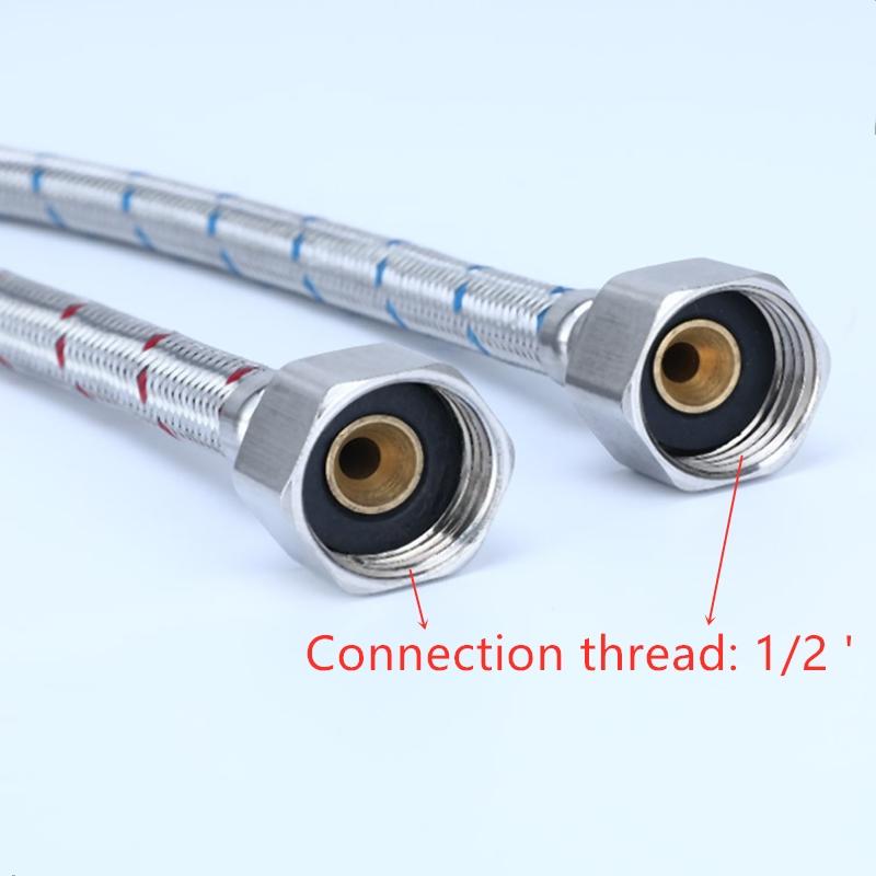 

Шланг для сантехники G1/2 G3/8 G9/16 1 пара 304 шланг из нержавеющей стали гибкий смеситель для холодной и горячей воды водопроводная труба сантехнический материал 50cm