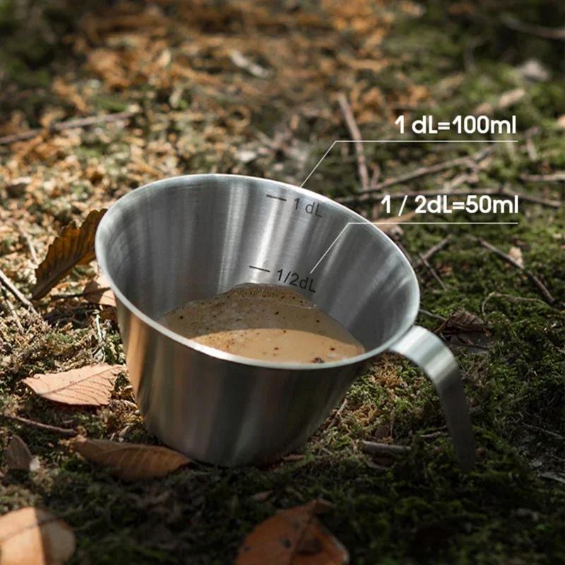 4 stk Espressokopper Liten kopp i rustfritt stål Espresso Shot Coffee Målekopp Mini melkekanne Hjem Barista kaffetilbehør