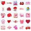 50 PCS Valentine Stickers Set - Romantic Heart Decals for Notebook, Gifts, DIY Decor