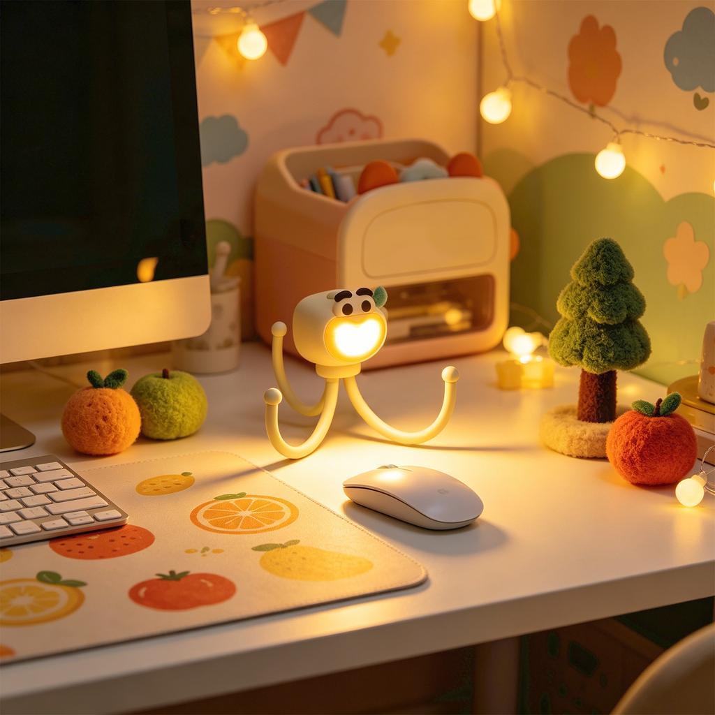 Night Light, Cute Cartoon Reading Light With Changable Shapes, Perfect As A Children's Gift