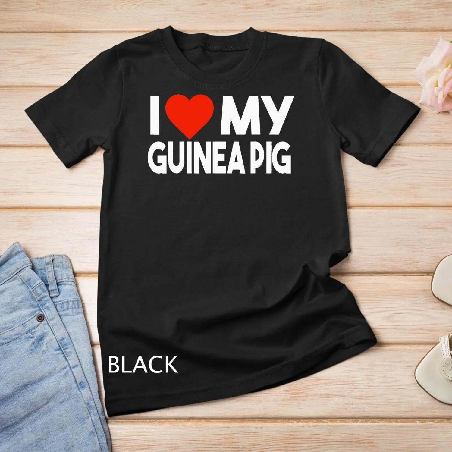 I Love My Guinea Pig T Shirt Funny Animal Couple Matching S