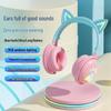 Cross-Border RGB Cat Ear Bluetooth Headphones KE-28 with Mic
