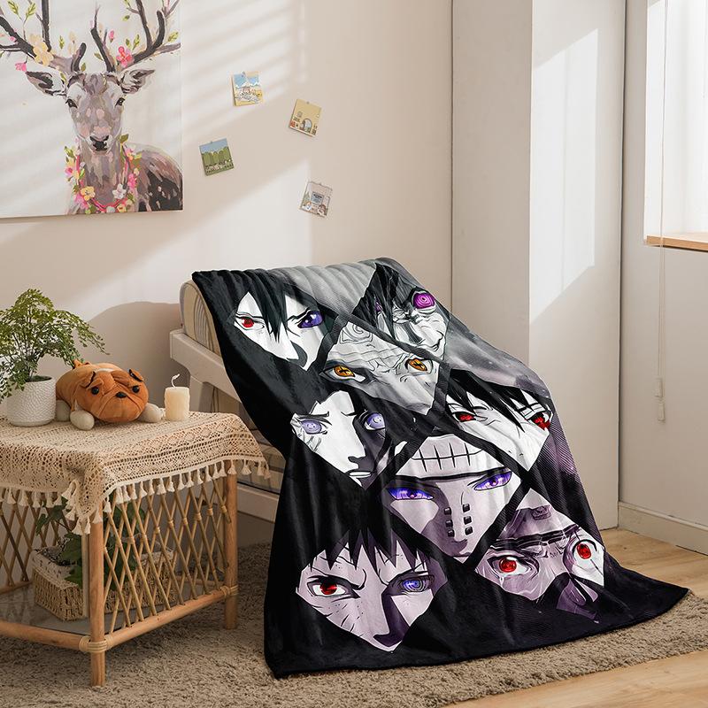 Cartoon Animation Hokage Series Double Sided Flannel 3D Digital Printing Blanket Blanket