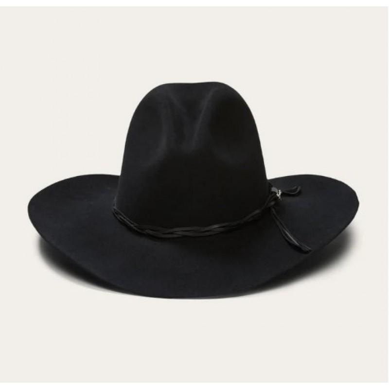 Mens Wool Felt Fedora Hat With Raw Edge Detail Winter Warm Wide Brim