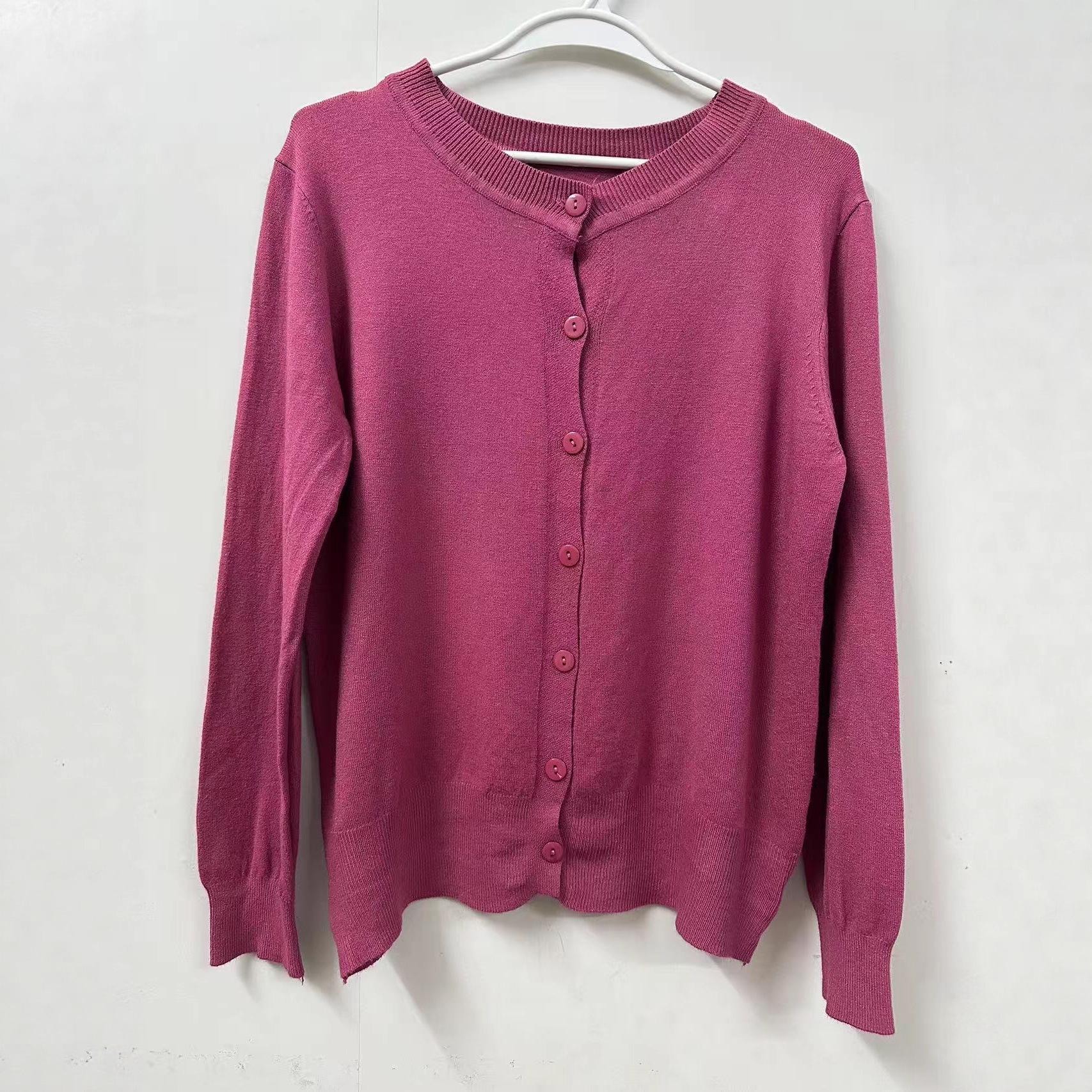 

Женский черный кардиган с длинным рукавом, вязаная куртка - Коллекция Весна и Осень 2025, тонкий свитер One Size