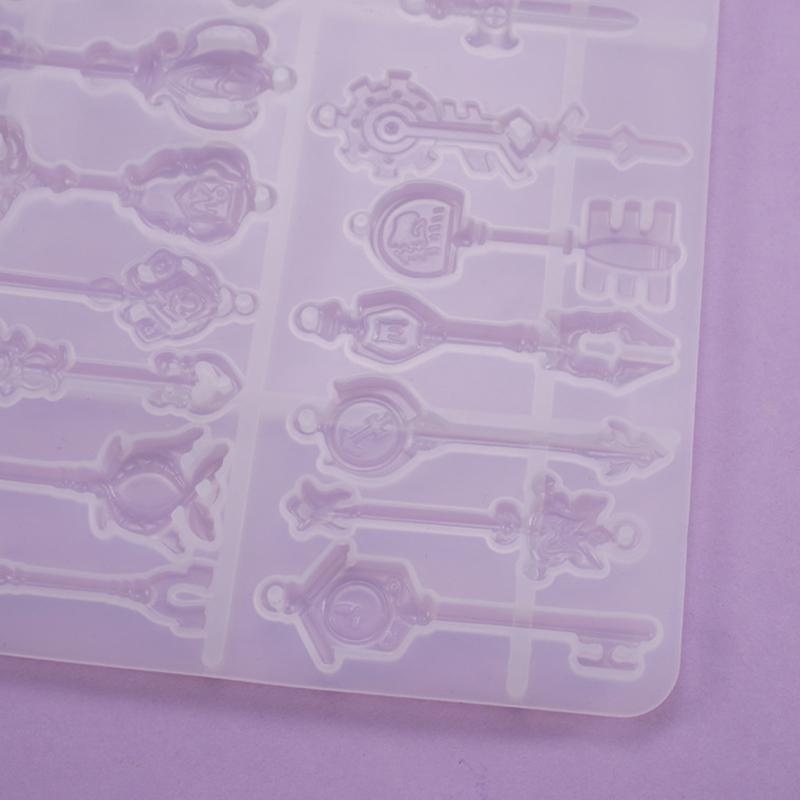 Silikonowy wisiorek na klucze dekoracyjna forma DIY epoksydowa forma do wyrobu biżuterii