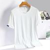 Men's Ice Silk Quick-Dry Short Sleeve Sports T-shirt - Summer Plus Size, Logo Print