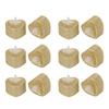 12 PCS LED Candle Lamp Gold Powder Heart Shape Tea Lights Secret Room Props for Christmas Wedding Party