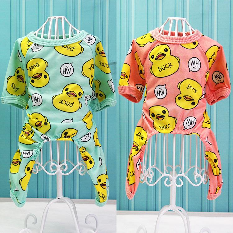 Cute Dog Clothes Soft Puppy Pajamas Outfits Pet Clothing for Small Dogs tshirts Spring Summer Yorkies Chihuahua Clothes 12c30