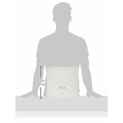 Marna K737W Extremely Soft Rice Storage Bag (Aluminum/Zip-Closed/White) Rice Storage Bag (Refrigerator Storage) Rice Storage Container