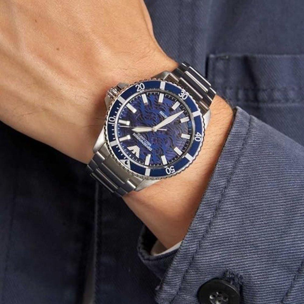 Emporio Armani AR60059 Automatic Blue Dial Men's Watch