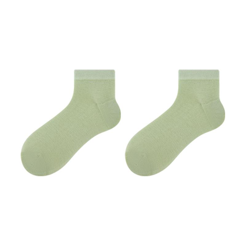 Summer Women's Thin Short Socks, Women's Mulberry Silk Socks, Cool Boneless Mesh Breathable Ice Socks