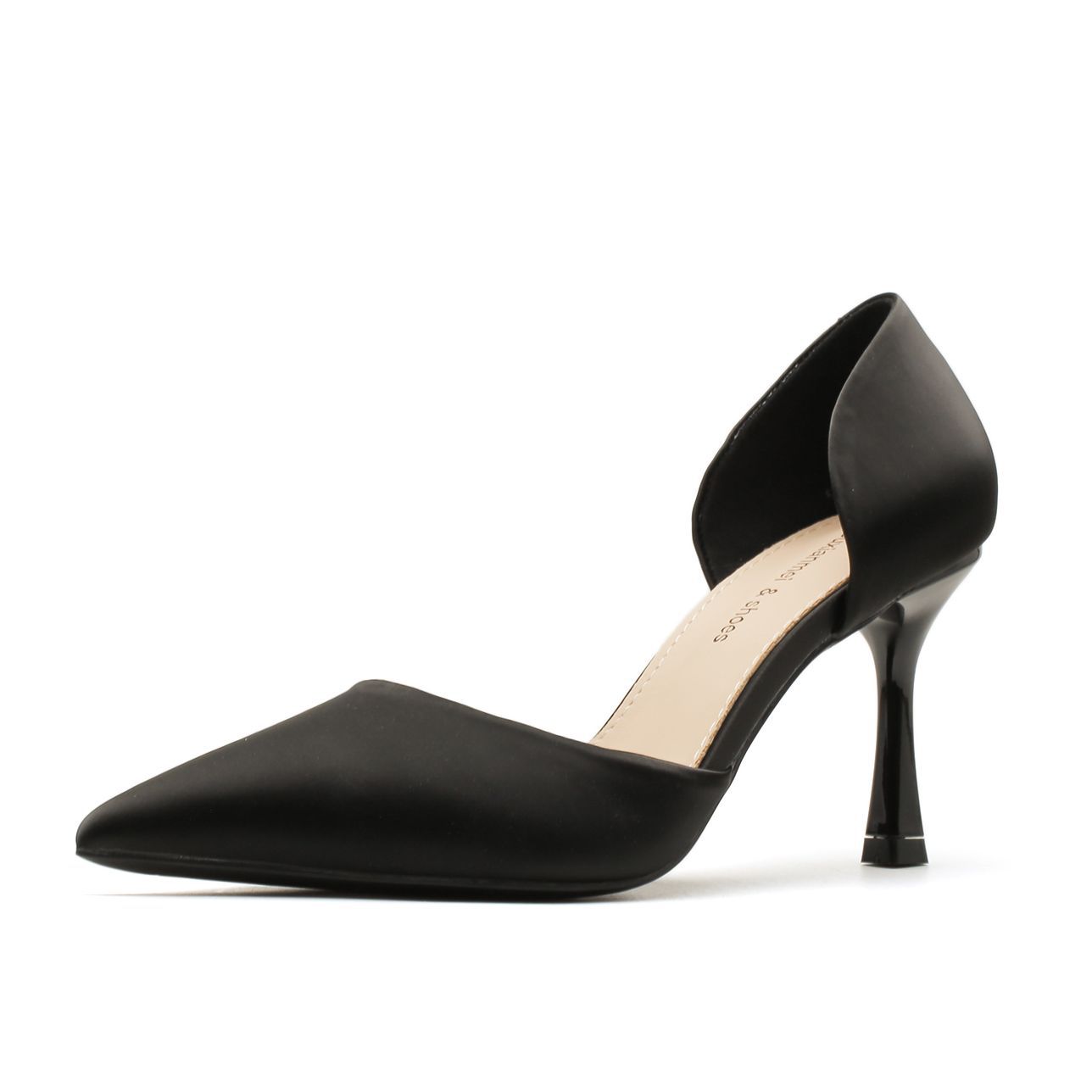 

D атласные туфли-лодочки на высоком каблуке-шпильке, простые, темпераментные, для профессиональных поездок на работу, универсальные, элегантные, обувь для французских женщин, на каждый день 40