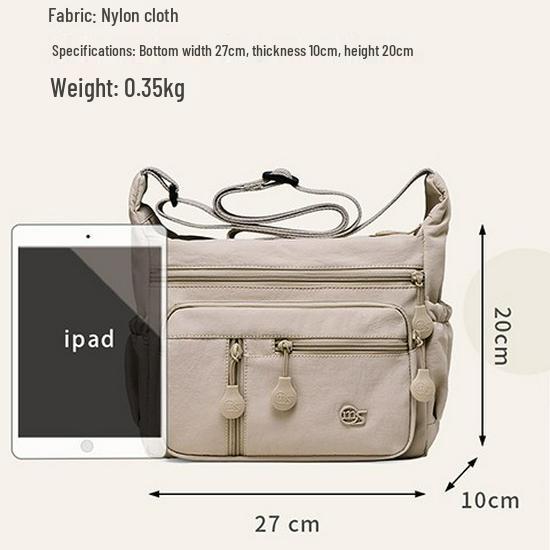 Korean Style Women's Washable Fashion Bag - Large Mommy Shoulder, Travel Backpack, Casual Crossbody