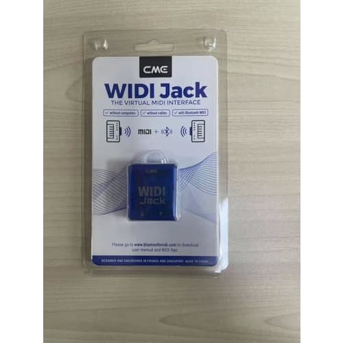 CME WIDI Jack - Bluetooth MIDI Interface for TRS/DIN MIDI Devices - Powered by MIDI Out or USB-C - Ultra-Low Latency 3ms Wireless MIDI EWI for Synthes