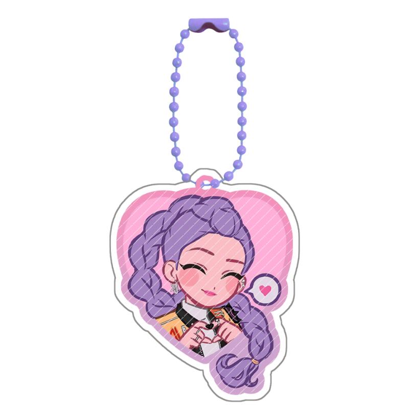 Acrylic Keychain KPop Demon Hunters Rumi Mira Zoey Jinu Baby Saja Celine Bobby Cartoon Anime Characters Gift Pendant Decoration