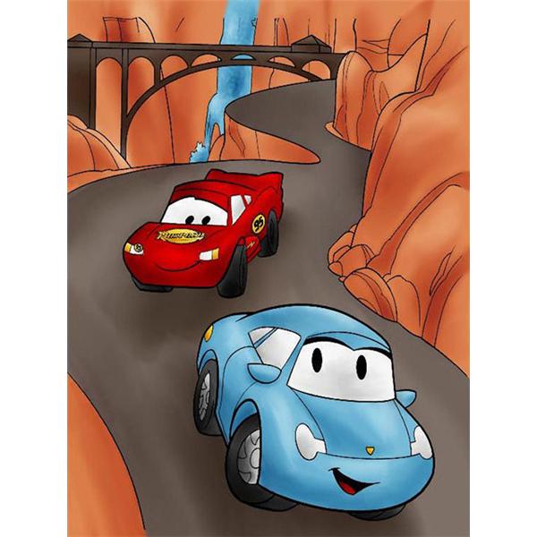 DIY Diamond Painting Cars Full Square Round Drill Lightning Mcqueen Cross Stitch Embroidery Cartoon Mosaic Wall Ar