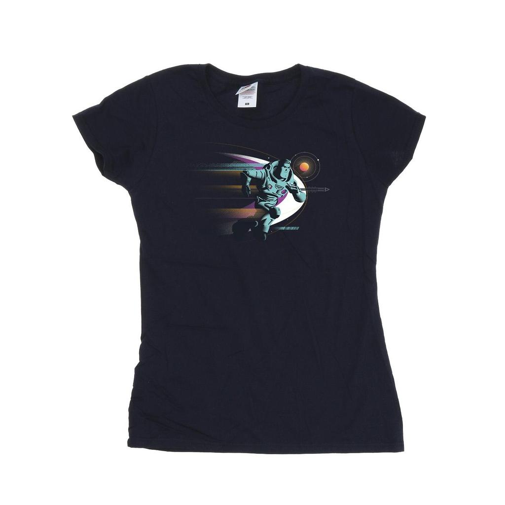 Disney Womens/Ladies Lightyear Running Buzz Cotton T-Shirt