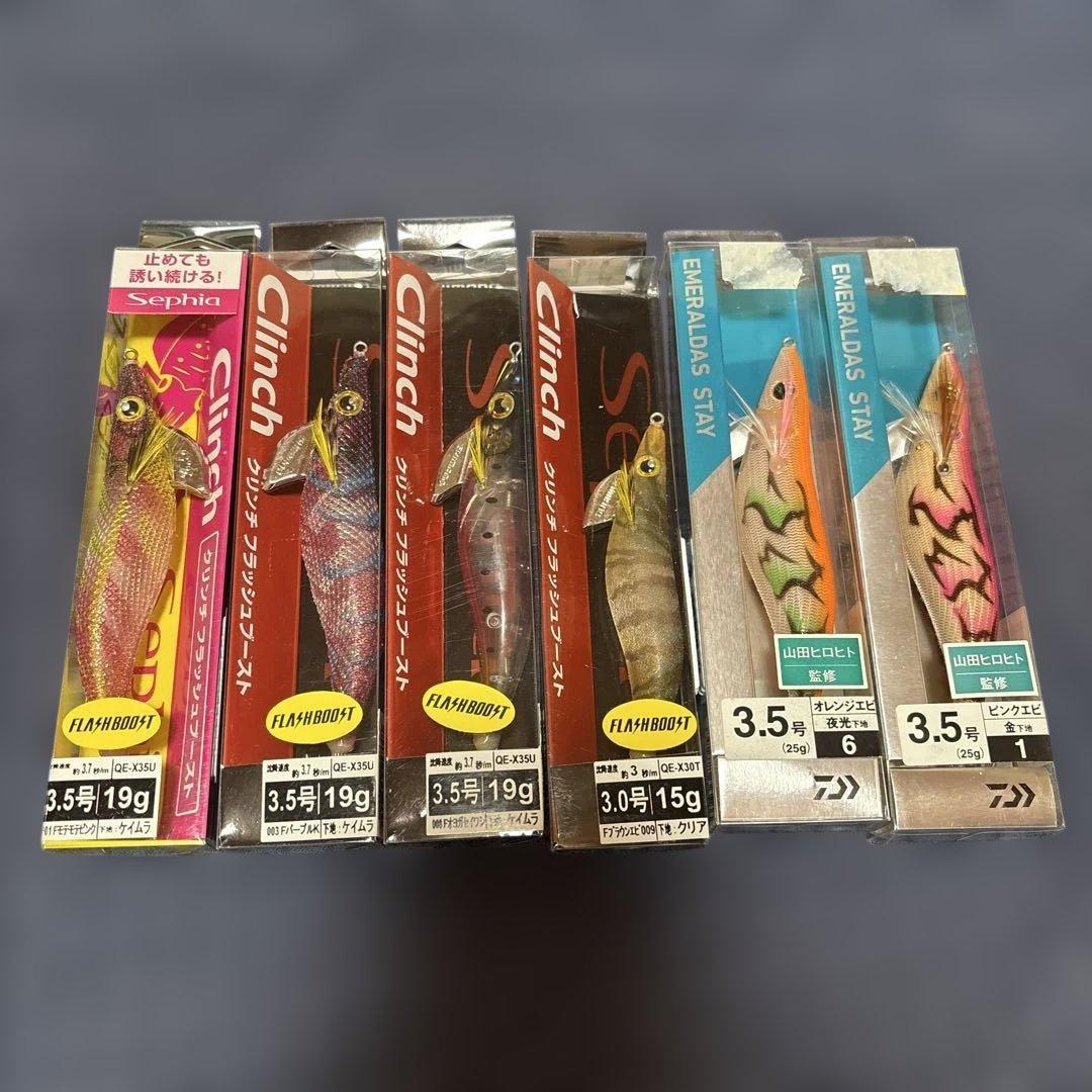 Used Shimano Sephia Clinch Daiwa Emeraldas Stay Egi Set of 6