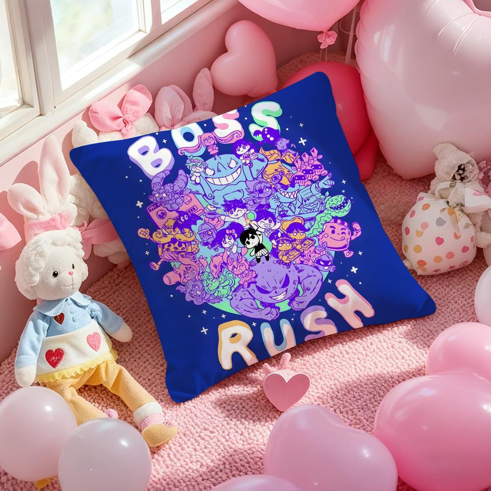 Game Anime O-Omori Cushion Cover Pattern Printed Pillowcase for Living Room Sofa Cushion Cover & Bedroom Decor