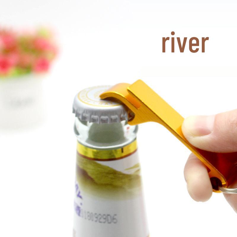 Colorful Multifunctional Keychain: Practical Beer Bottle Opener with Logo - Perfect for Promotional Gifts