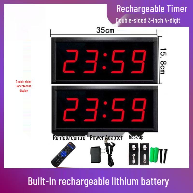 Hàndùn Double-Sided Rechargeable 4-Digit LED Timer