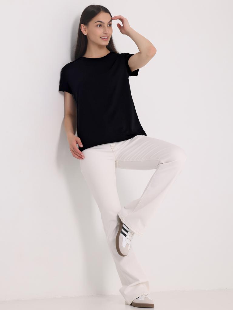 Cotton Comfortable Cotton Casual Loose T-shirt Women Men Oversized Short Sleeve Heavyweight Male Female Clothing