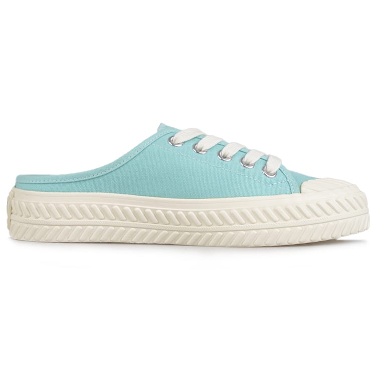 MLB Playball Mule Mules Slip Resistant Abrasion Resistant Low top Canvas Shoes Unisex Green 32SHS1111-50T