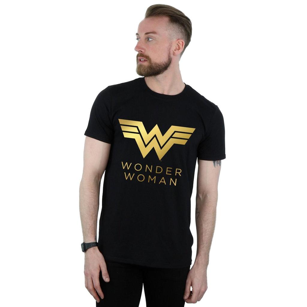 DC Comics Mens Wonder Woman 84 Golden Logo T-Shirt