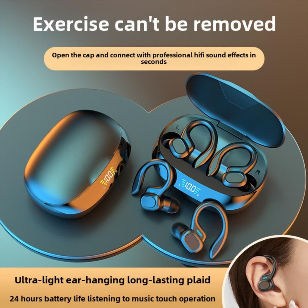 Built-in High-definition Microphone Wireless Headset, LED Screen Charging Case, Automatic Pairing and Long Battery Life, Suitable for Sports, Cycling