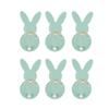 Cutlery Case Lovely Rabbit Cutlery Holder Cutlery Bag for Easter Christmas New Year Decor Non Woven Cloth Resuable 6PCS