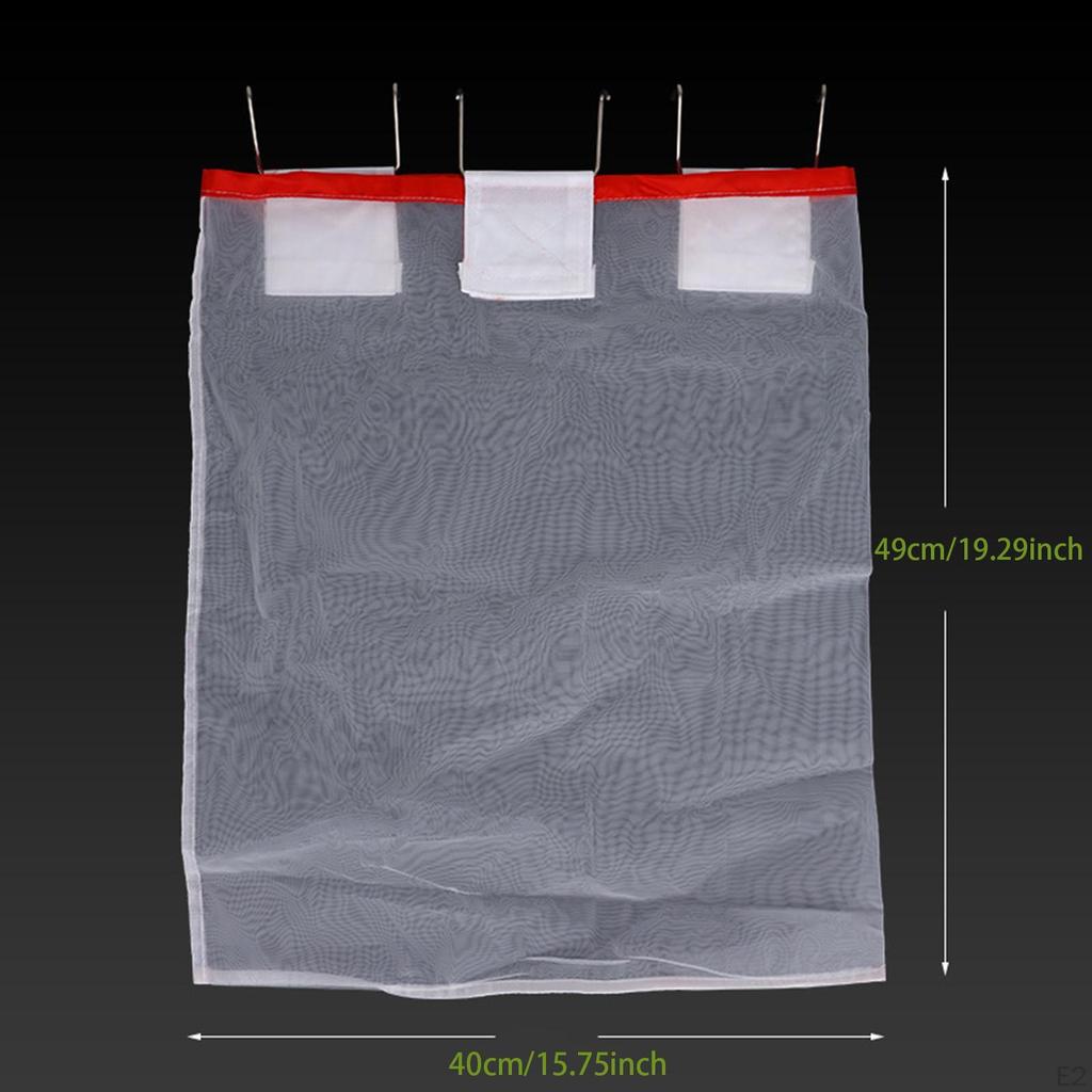 Honey Filter Bag Mesh,Nylon Strainer Equipment Beekeeper Tool Washable Extractor with Metal