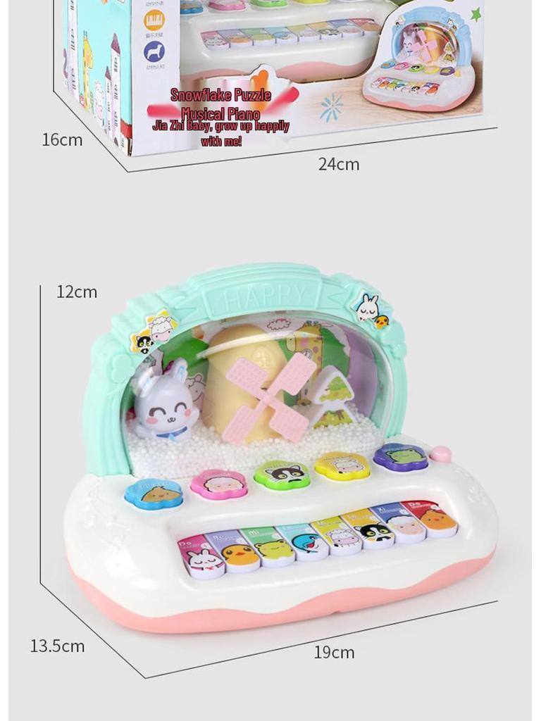Baby Musical Piano Toy for Early Education, 6-12 Months Boys & Girls