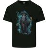Fantasy Zauberer Hexenmeister Totenkopf Kinder T-Shirt Kinder