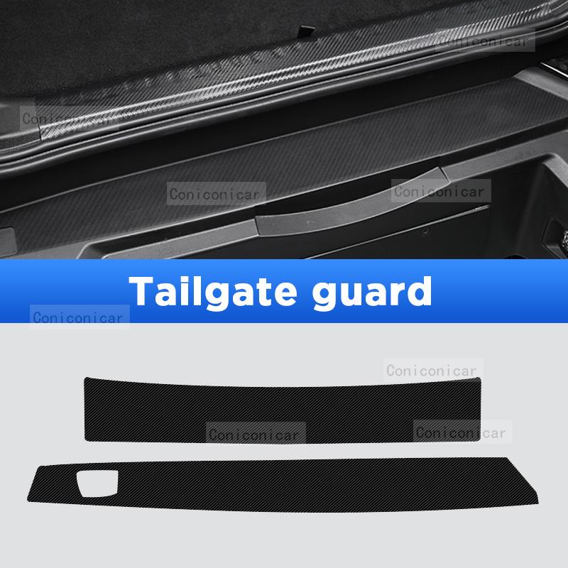 Car Door Sills Scuff Plate Threshold Protector Interior Imitation Carbon Fiber Sticker Accessories For CHERY JETOUR T2 2024