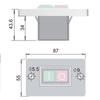 Waterproof Electromagnetic Switches Convenient 2 Button Momentary Switches AC250V 6A Essential Waterproof Switches