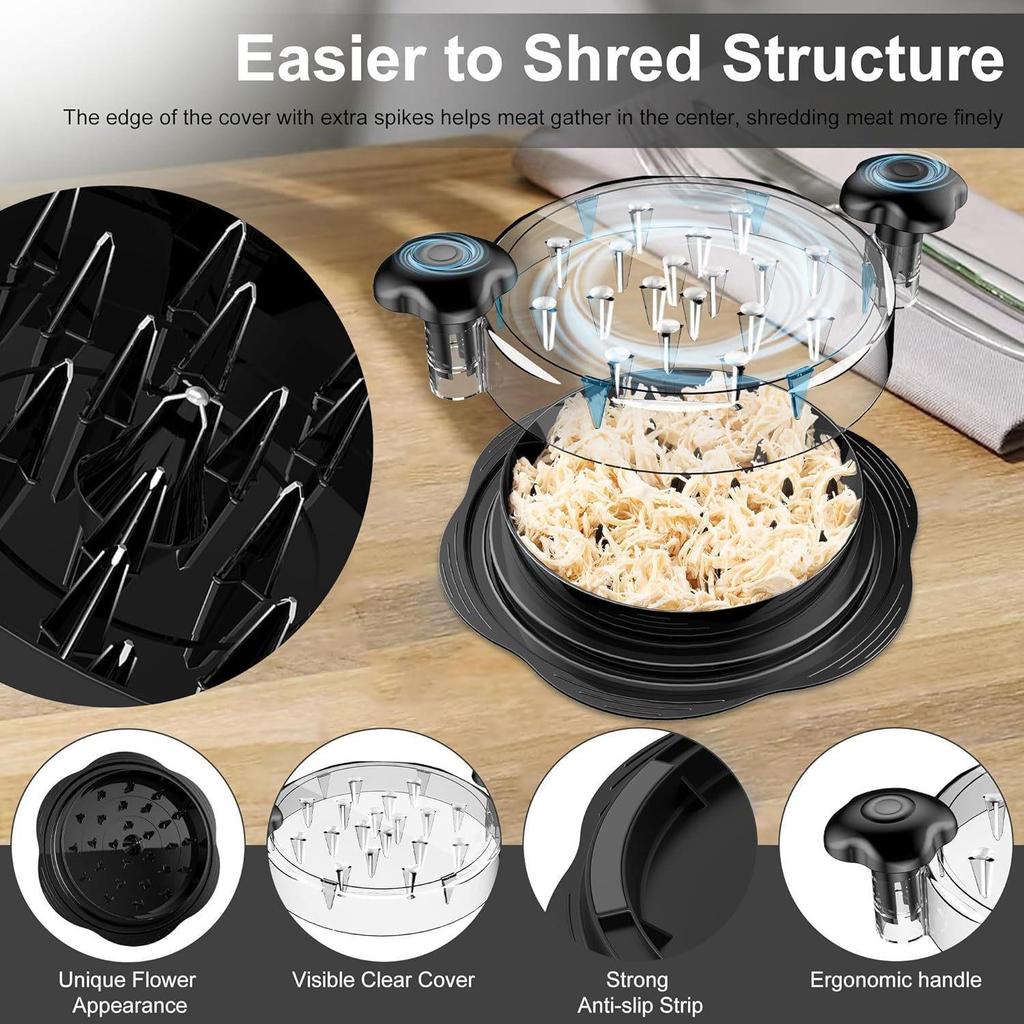 Multi-functional Chicken Breast Shredder & Grinder: Household Slicer, Separator, Baby Food Maker