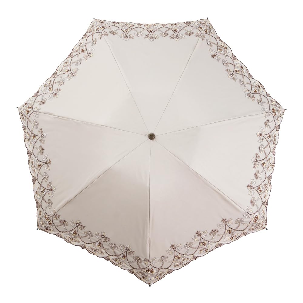 Chinoiserie Modern Folding Full UV Suitable for Rain or Light UV Heat Marble Day Gift x Brown Parasol, Blackout, Protection, Shine, 100% Blocking,