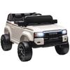 Auto Elettrica per Bambini TOYOTA Land Cruiser 12V con Telecomando, Età 3-6 Anni, Bianca
