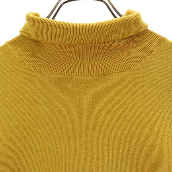 Gucci Made In Italy 100% Silk Long Sleeve Turtleneck Knit L Sweater Men's Used