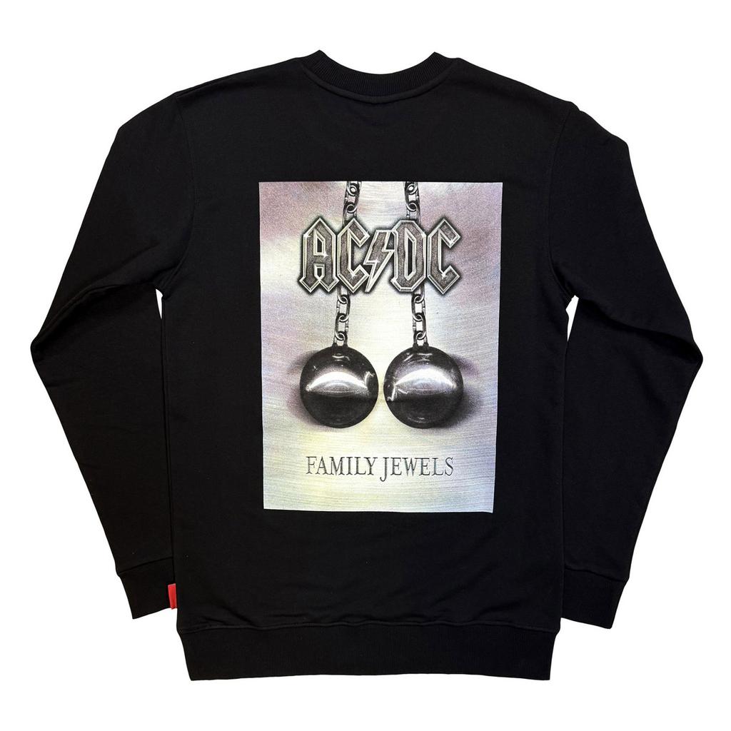 AC/DC Unisex Adult Family Jewels Back Print Sweatshirt