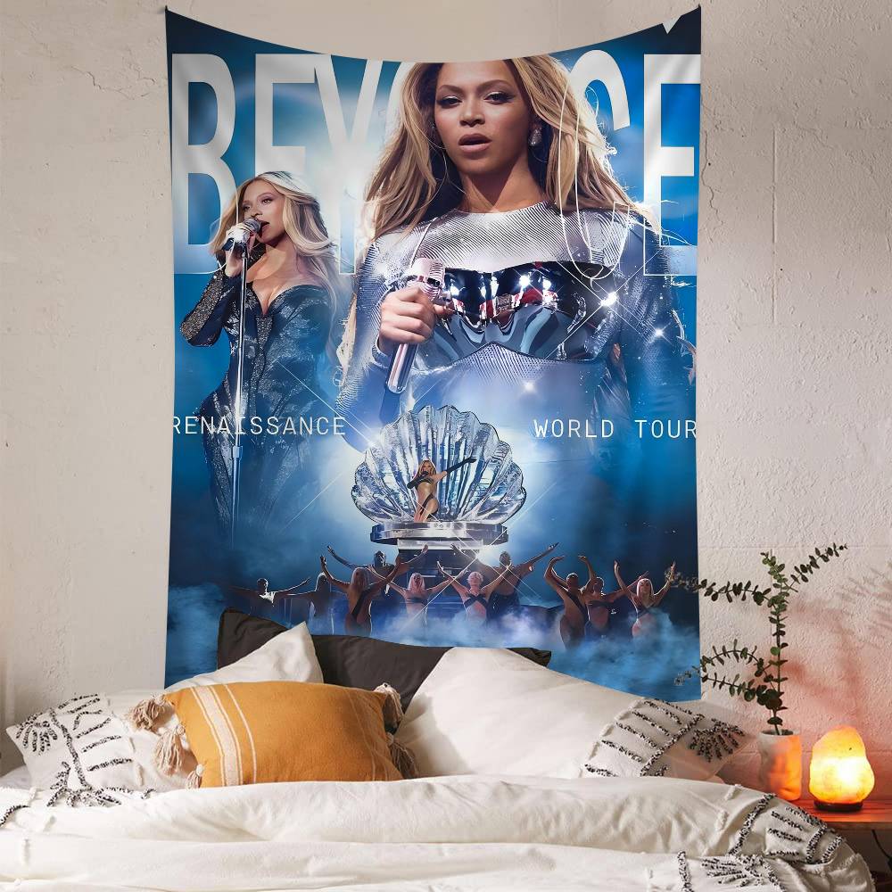 Beyonce Super Singer Printed Large Wall Tapestry Art Science Fiction Room Home Decor Decor Blanket