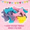 Easter Bunny With Tulips High Elastic Sponge Stamping Flower Arrangement PU Sponge