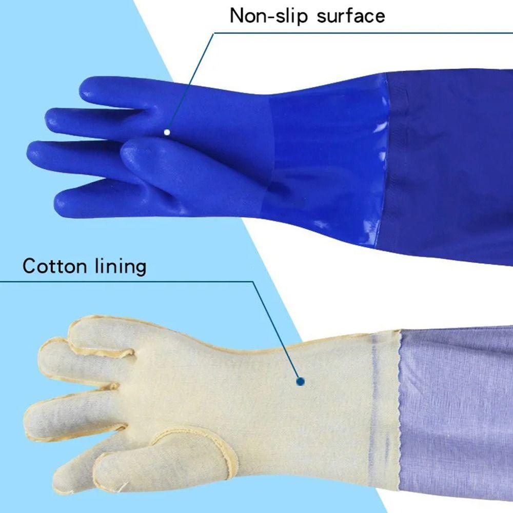 Rubber Work Gloves 60CM Protective Mitts Kitchen Accessories Cleaning Gloves Washing