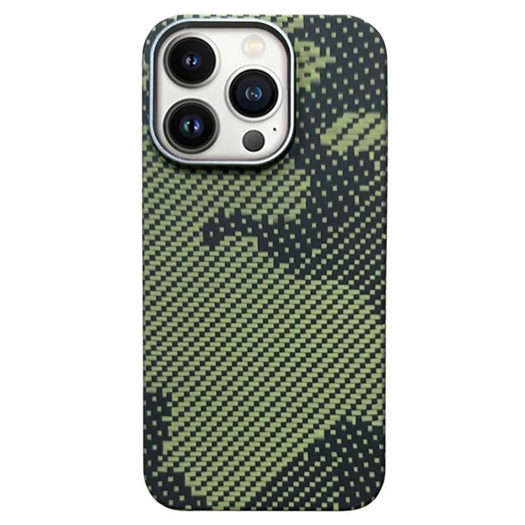 

Чехол для iPhone 14 Pro Max из арамидного волокна с защитой от царапин, задняя крышка телефона, совместимая с MagSafe