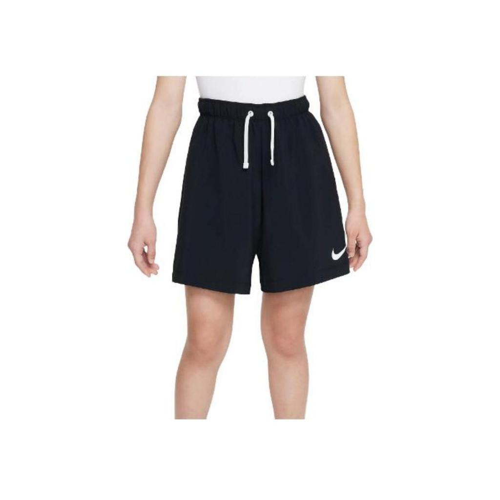 Nike Solid Color Drawstring Straight Leg Comfortable Shorts Kids Shorts FJ1560-010