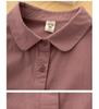 Korean Style Autumn Casual Doll Collar Long Sleeve Shirt