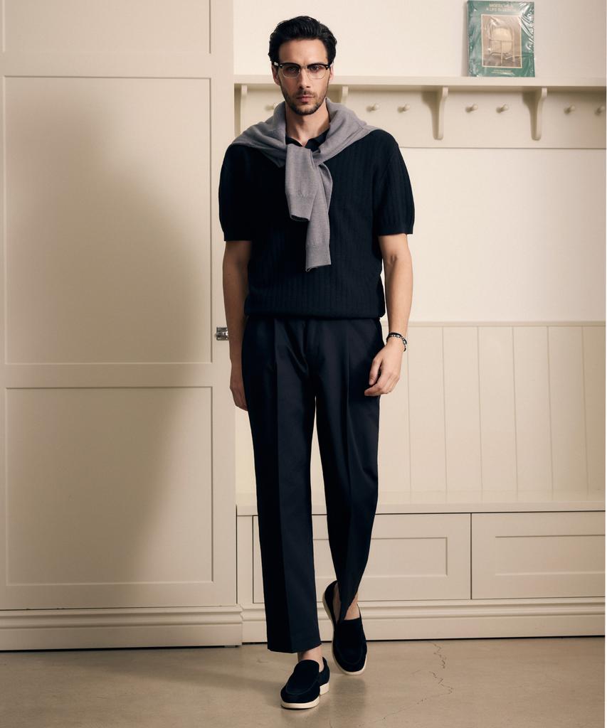 THEKNITCOMPANY (M) Compact Cotton Wide Chino Pants 4 Colors
